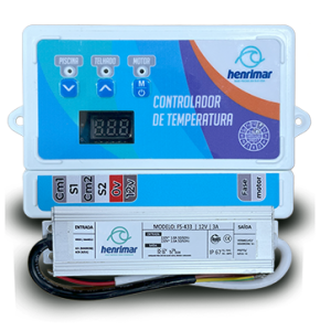 Controladora de Temperatura com Fonte-Henrimar Piscinas
